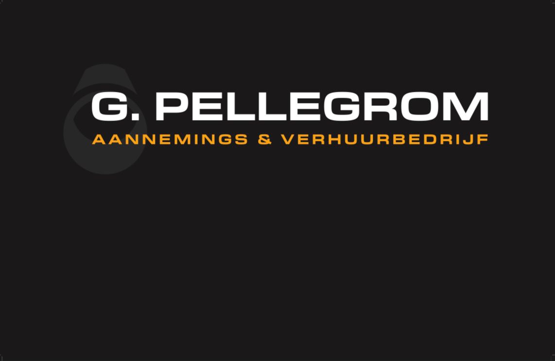 Logo G. Pellegrom V.O.F.  Aannemings- & Verhuurbedrijf Meteren
